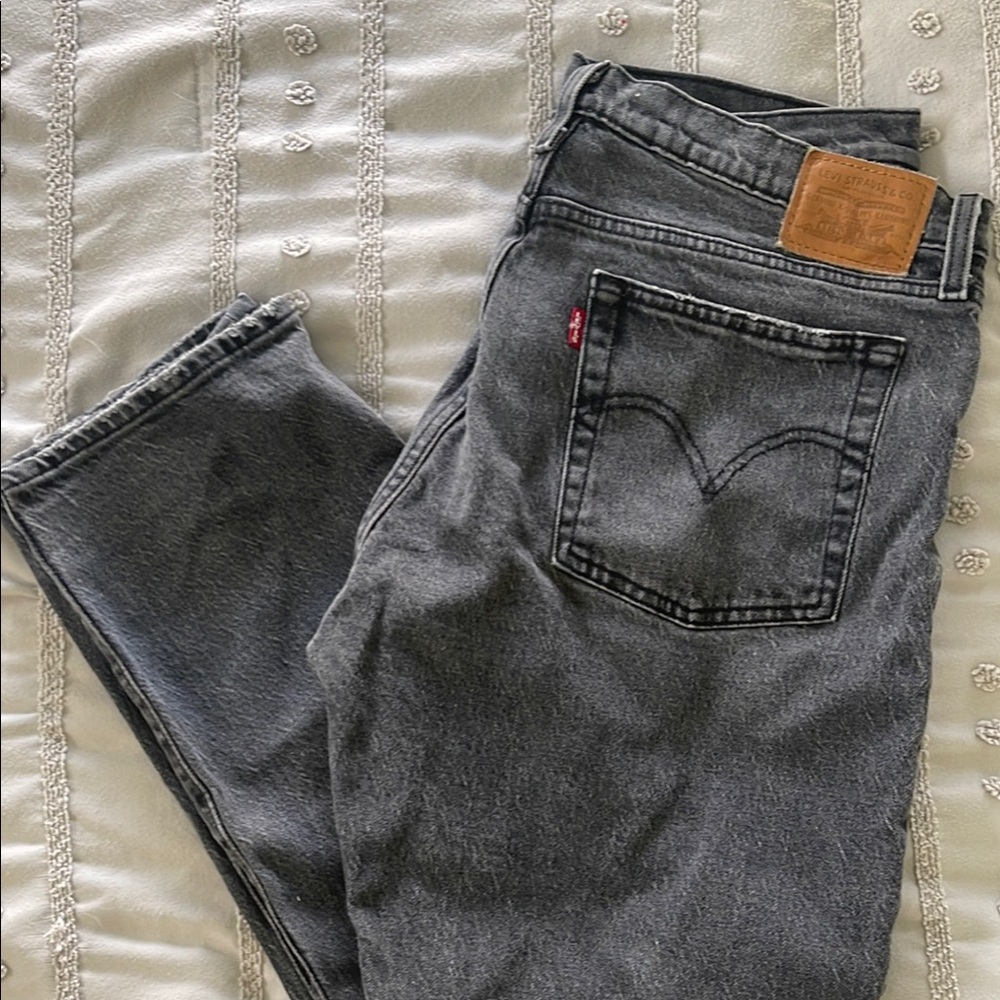 Levi's Black Wedgie Straight Jeans